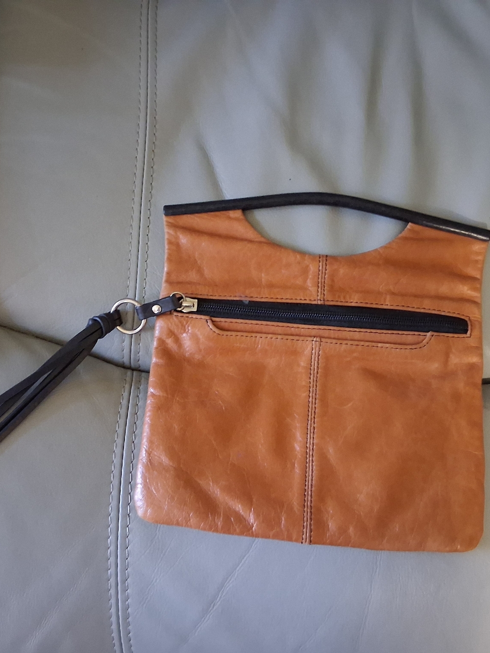 Hobo Flat Leather Clutch Purse